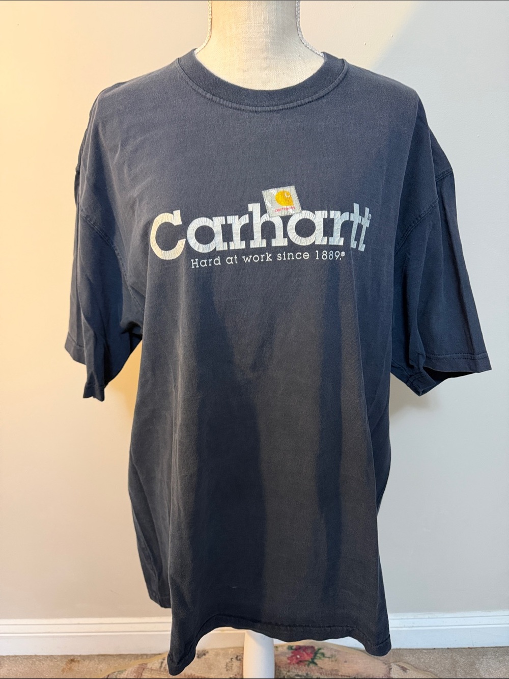 Vintage Carhartt Navy Short-Sleeve Logo Tee